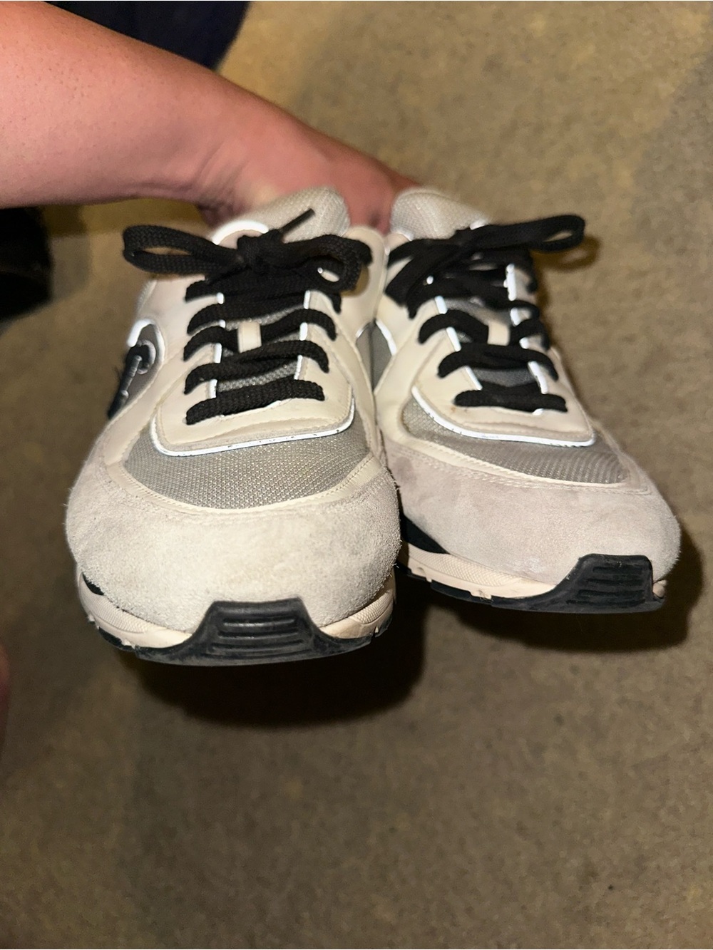 CHANEL Men’s White, Black & Gray Designer Logo Sneaker - Picture 11 of 11